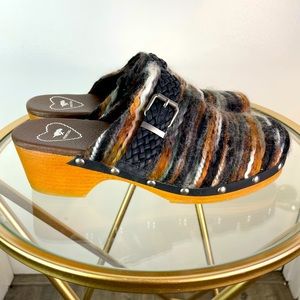 Women Rocket Dog Klick Clog - Brown Multicolor 8.5 Brand New